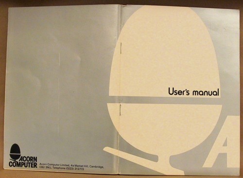 User's
          manual cover